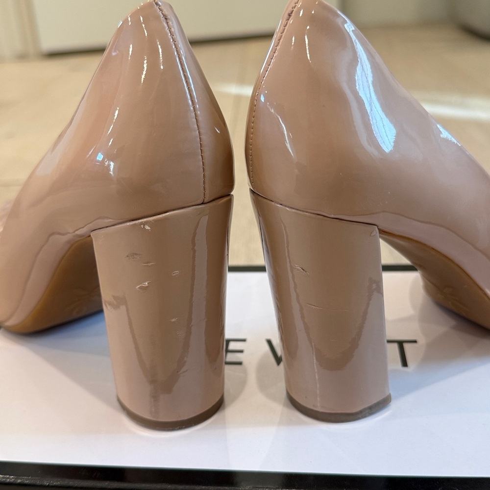 Nine West Anisa 9X Block Heel Pump in Size 8 Color Natural - Picture 13 of 14